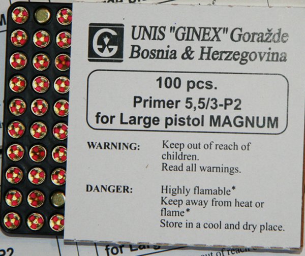 Ginex - Large Pistol Magnum Primer
